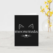 Meowmala Crazy Cat Lady Kaart (Gele Bloem)