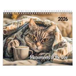 Meowments of the Day - 2026 Cat Calendar Kalender