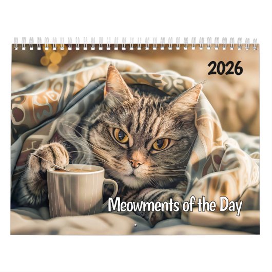 Meowments of the Day - 2026 Cat Calendar Kalender (Hoes)