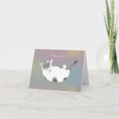 "Meowmories of Love" Gevouwen Wenskaart Kaart (Voorkant)