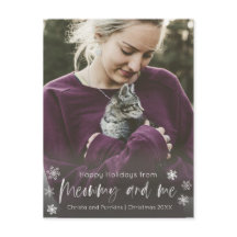 Meowmy and Me Cat Mam Photo Overlay Holiday