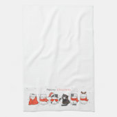 Meowmy Kerstmis! Keukenhanddoeken (Verticaal)