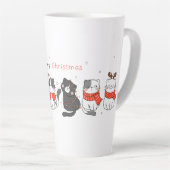 Meowmy Kerstmis! Latte Mok (Rechterhoek)