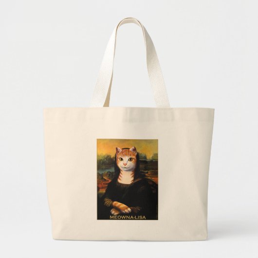 Meowna Lisa Bag Grote Tote Bag (Voorkant)