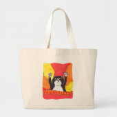 Meownifest Epic Cat Piedere Cool Slogan Art Grote Tote Bag (Voorkant)