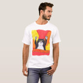 Meownifest Epic Cat Piedere Design T-shirt (Voorkant volledig)