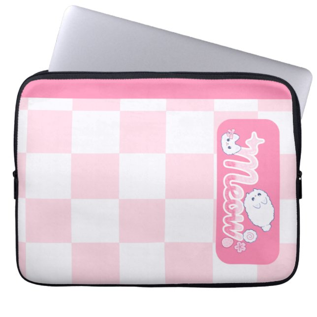 Meowpink Laptop Sleeve (Voorkant)