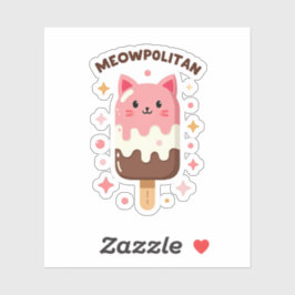 MEOWPOLITAN Cat Popsicle Sticker