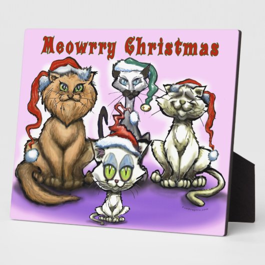 Meowrry kerstkatten fotoplaat (Zijkant)