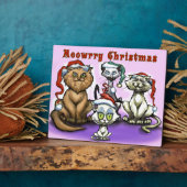 Meowrry kerstkatten fotoplaat (Zijkant)