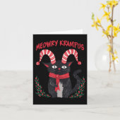 Meowry Krampus Grappige Krampus Komt Naar De Stad  Kaart (Gele Bloem)