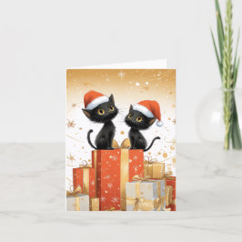 Meowry Xmas Feestdagen Kaart