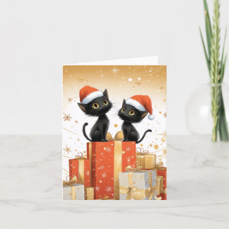 Meowry Xmas Feestdagen Kaart