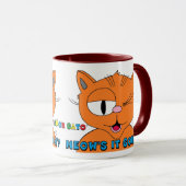 Meows it going? Cartoon Cat Señor Gato Mok (Voorkant rechts)