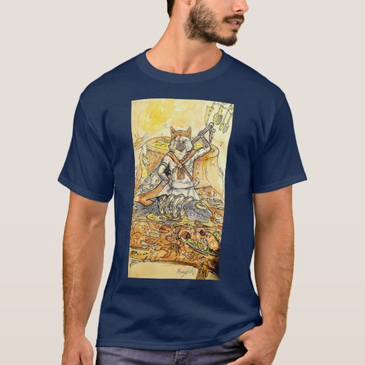 Meowscular monster hunter tshirt (Voorkant)