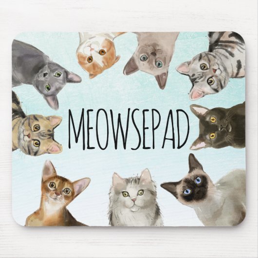 Meowsepad | Funny Cat Lover Muismat (Voorkant)