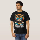 Meowsic Is Leven T-shirt (Voorkant volledig)