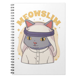 MEOWSLIM MUSLIM CARTOON CAT WEARING ARABIC GARMENT NOTITIEBOEK