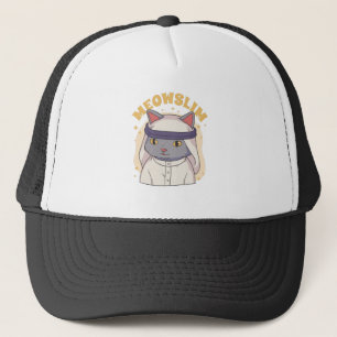 MEOWSLIM MUSLIM CARTOON CAT WEARING ARABIC GARMENT TRUCKER PET