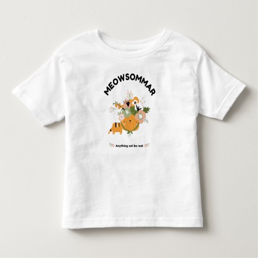 Meowsommar Peuter Fijne Jersey T-shirt (Voorkant)