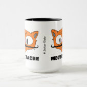 MEOWSTACHE Grappige Snor Katt Señor Gato Mok (Midden)