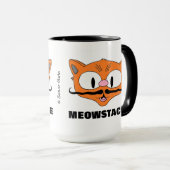 MEOWSTACHE Grappige Snor Katt Señor Gato Mok (Voorkant rechts)