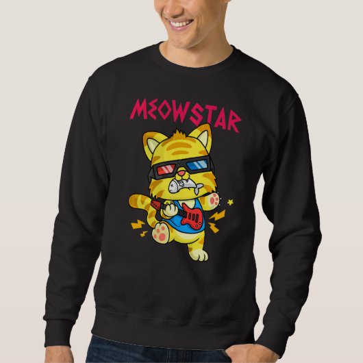 Meowstar en Long Live Rock en Roll Trui (Voorkant)