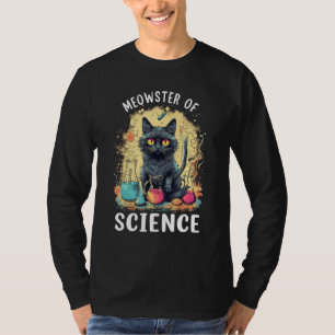 Meowster van de Wetenschap Grappige Labkat Laborat T-shirt