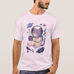 Meowstronaut Brandstof – Cute Ruimtekater Ontwerp T-shirt