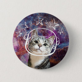 Meowstronaut Kiba Headshot Pin Ronde Button 5,7 Cm