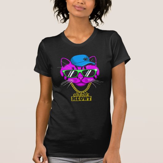 Meowt Bling controleren T-shirt (Voorkant)