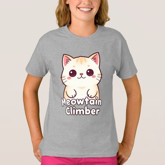 Meowtain Climber - Schattige kitten T-shirt (Voorkant)