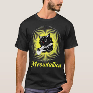 Meowtallica Grafisch: Rockster Vibes T-shirt