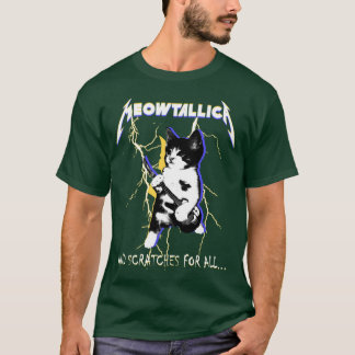 Meowtallica Grappig Kat Meme Cadeau voor Vrouw T-shirt