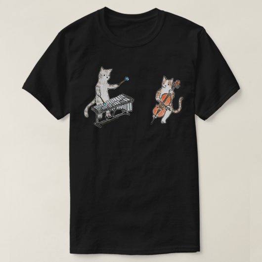 Meowtet Vibraphone amp Cello Duet T-shirt (Design voorkant)