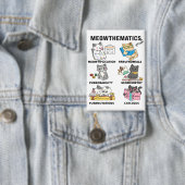 Meowthematica Grappige Wiskunde Kat Woordspelingen Button (Insitu)
