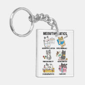Meowthematics Funny Math Cat Puns For Math Lovers Sleutelhanger (Voorkant Links)