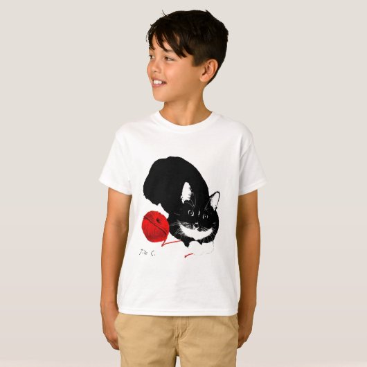 Meowu Kinder Tuxy Tuxedo T-shirt (Voorkant volledig)