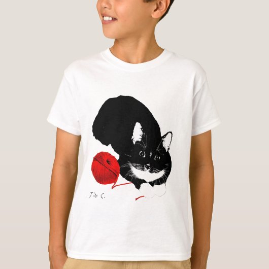 Meowu Kinder Tuxy Tuxedo T-shirt (Voorkant)
