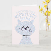Meowvelous Mama Cat Kaart (Gele Bloem)