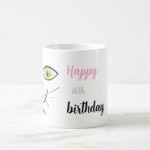 Meoww, Cat Green Eye Modern Happy Pet Magische Mok (Center)