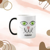 Meoww, Cat Green Eye Modern Happy Pet Magische Mok