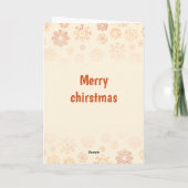 Meowy and Bright christmas Folded Greeting Card Kaart (Achterkant)