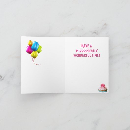 MEOWY BIRTHDAY Kittens Small Birthday Kaart (Binnen)