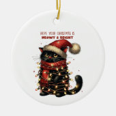 Meowy & Bright Cat Keramisch Ornament (Voorkant)