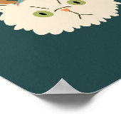 Meowy + Bright Christmas Cat Holiday Poster (Hoek)