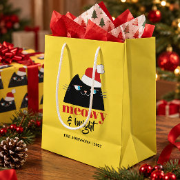 Meowy & Bright Persoonlijke Kerstmis voor Katten Medium Cadeauzakje