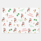 Meowy Cat gepersonaliseerde Schattigee kerst Inpakpapier Vel (Voorkant)