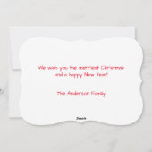 Meowy Catmas 5 x 7 inch standaard witte envelop. I Feestdagenkaart (Achterkant)