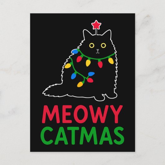 Meowy Catmas Briefkaart (Voorkant)